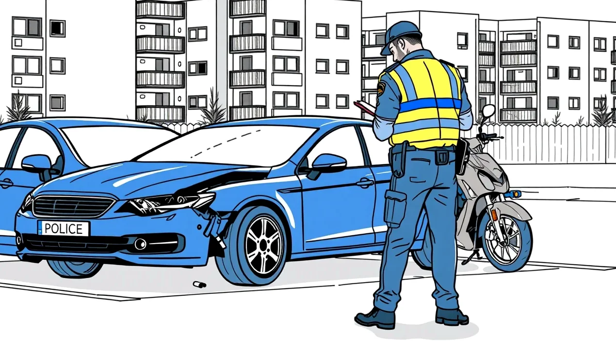 Likvidátor poisťovne dokumentuje poškodenie zadnej časti vozidla