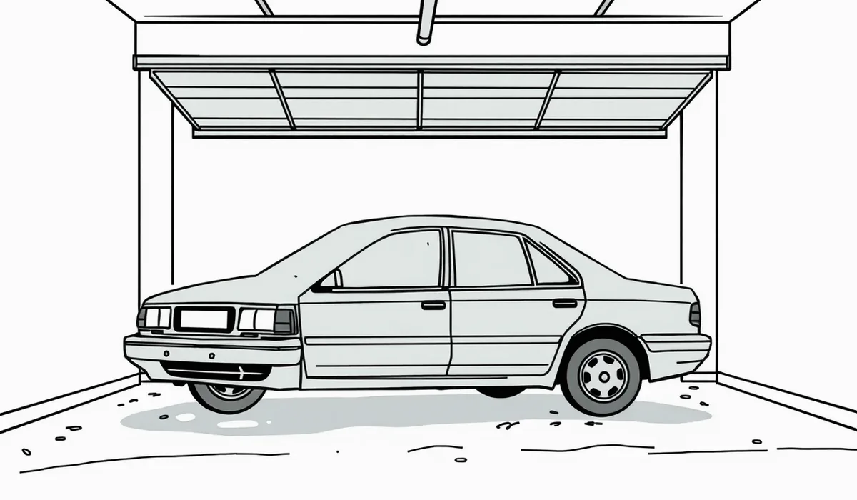 Auto zaparkované pred rodinným domom s evidenčným číslom