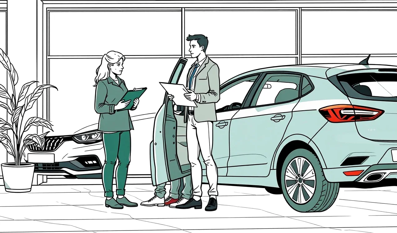 Podpis zmluvy o financovaní motorového vozidla a odovzdanie kľúčov