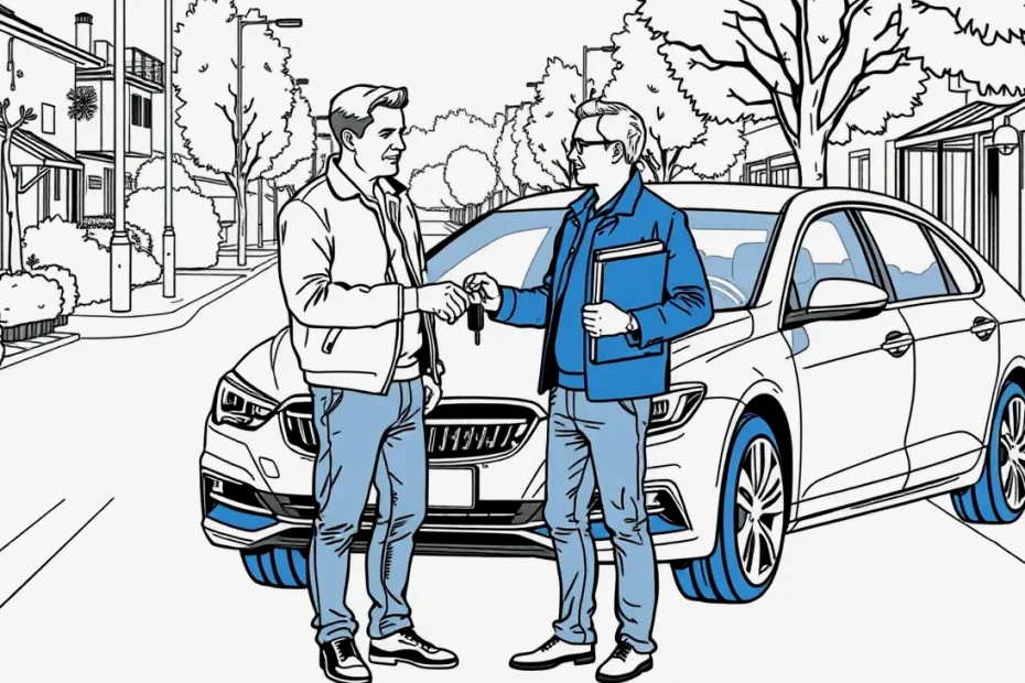 Podpis kúpnej zmluvy na motorové vozidlo na kapote automobilu