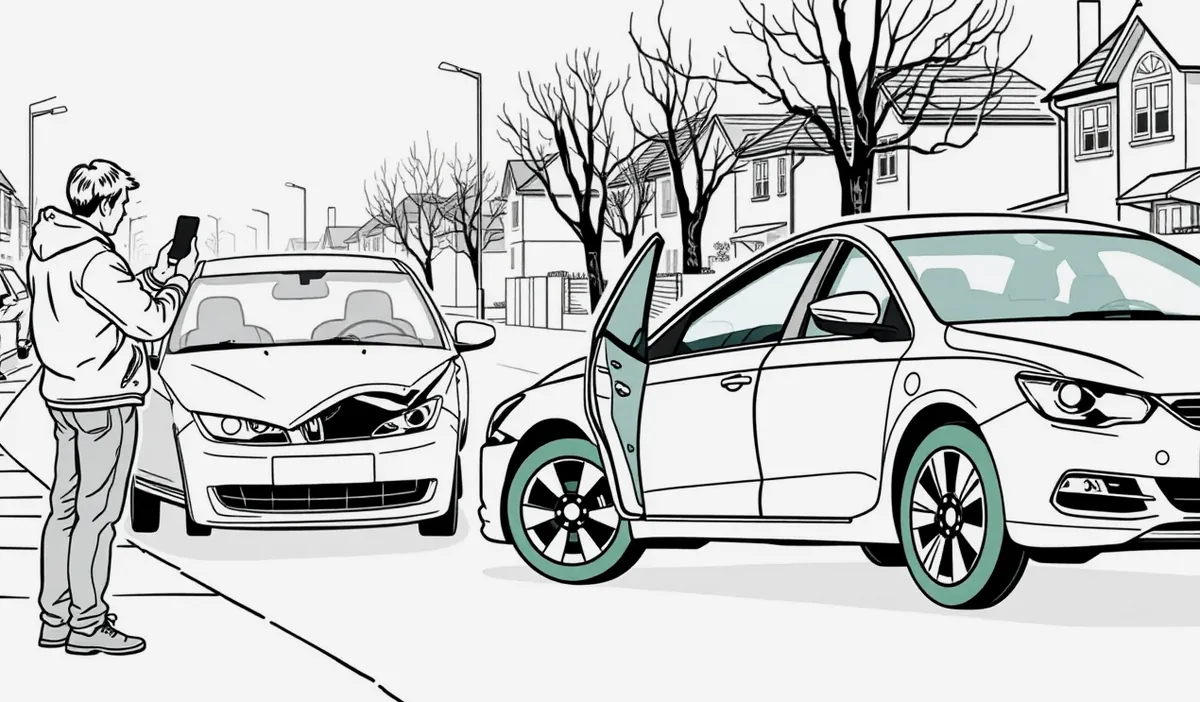Likvidátor poisťovne kontroluje motorový priestor po požiari