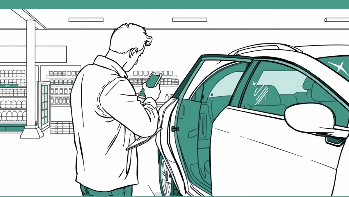 Nabíjanie moderného elektromobilu na verejnej rýchlonabíjacej stanici