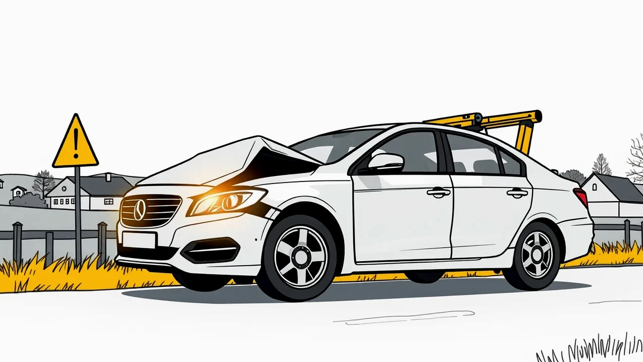 Mechanik v autoservise kontroluje zavesenie kolies a poškodené rameno nápravy na zdviháku