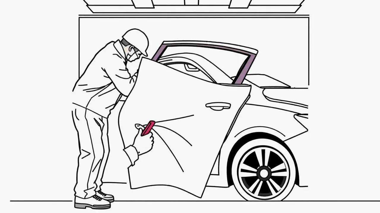 Mechanik inštaluje prídavné svetlá a kontroluje kabeláž v motorovom priestore