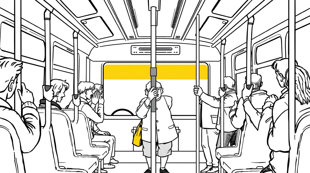 Moderný nízkopodlažný trolejbus stojaci na zastávke mestskej hromadnej dopravy