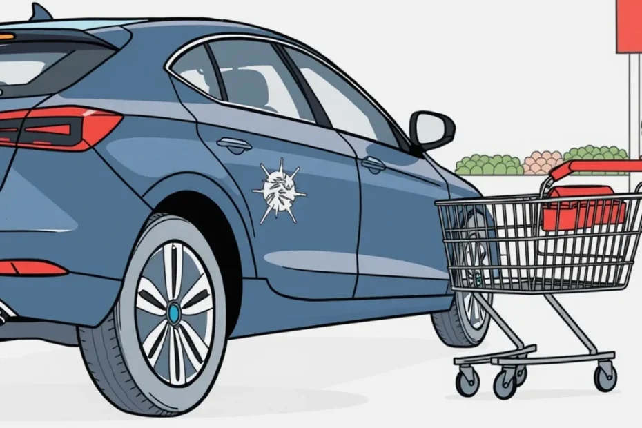 Kupujúci preberá kľúče od nového skladového auta v showroome autosalónu