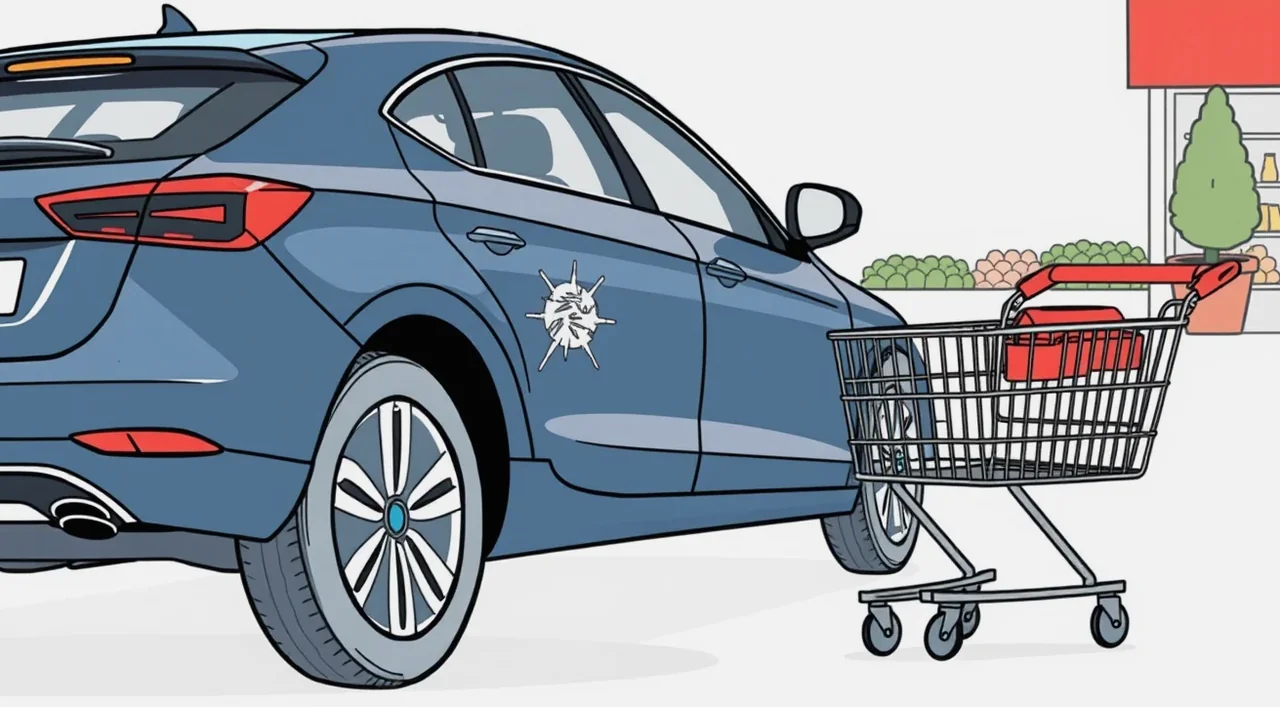 Kupujúci preberá kľúče od nového skladového auta v showroome autosalónu
