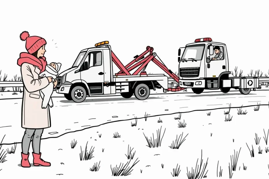 Rodičia upevňujú novorodenca v detskej autosedačke na zadnom sedadle osobného auta