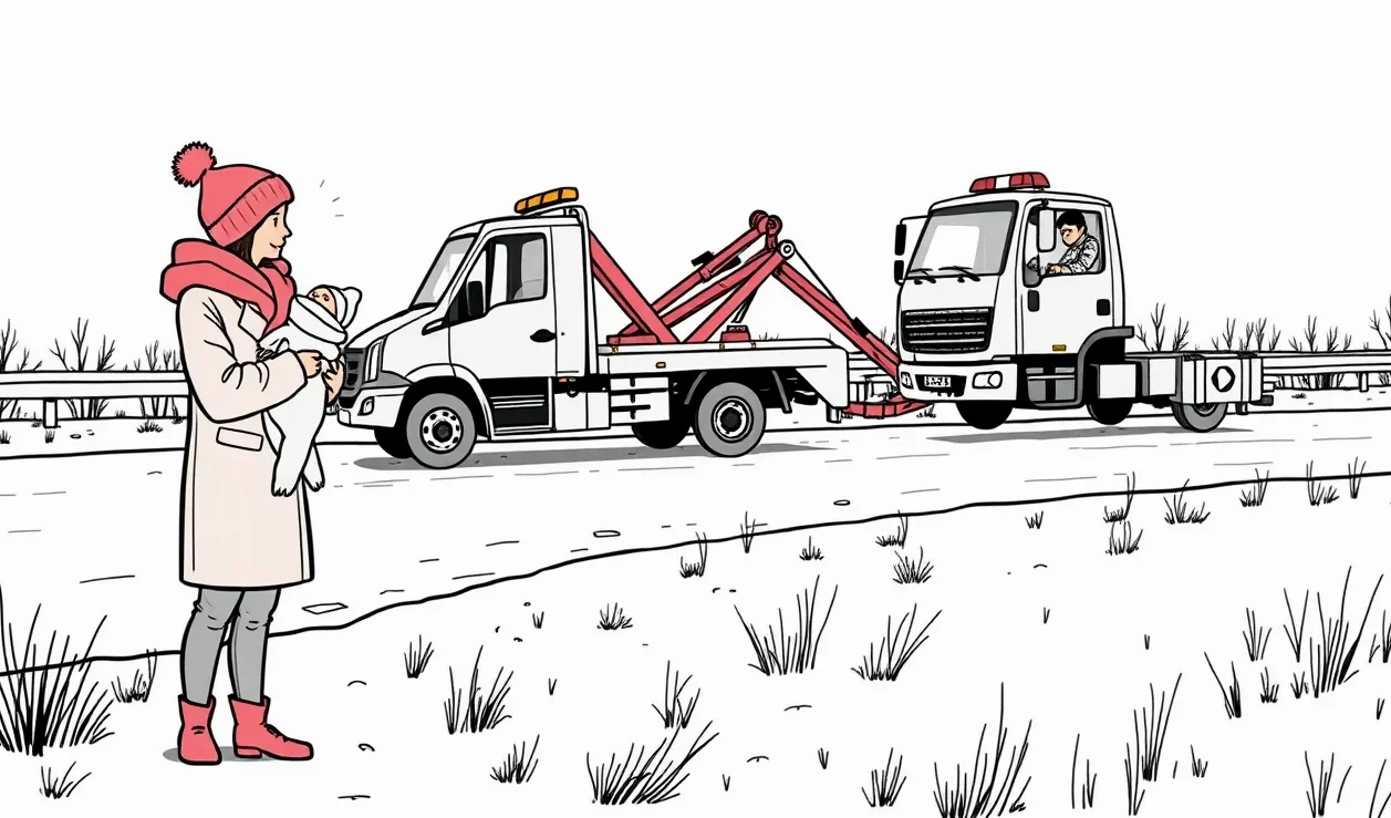 Rodičia upevňujú novorodenca v detskej autosedačke na zadnom sedadle osobného auta