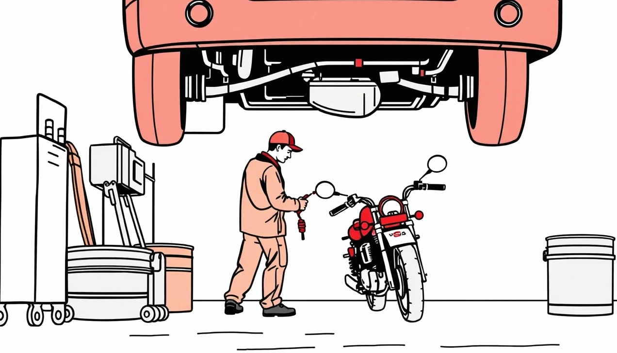 Moderný zájazdový autobus zaparkovaný na odpočívadle pred dlhou jazdou