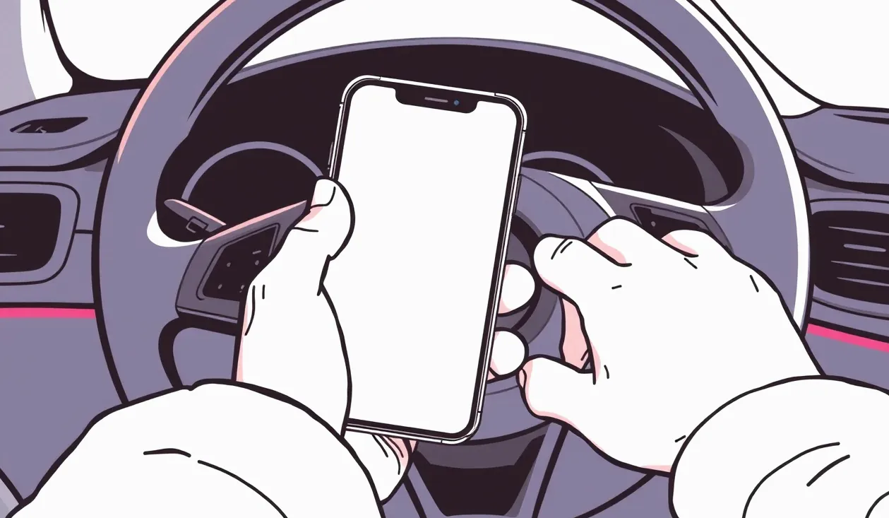 Vodič predkladá doklady od vozidla zahraničnej policajnej hliadke