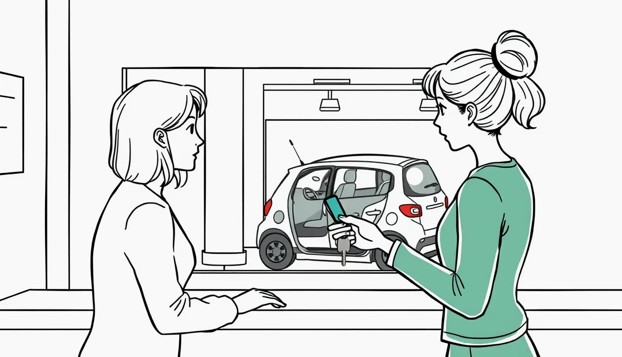 Žlté odťahové vozidlo nakladá nepojazdné osobné auto na krajnici rýchlostnej cesty