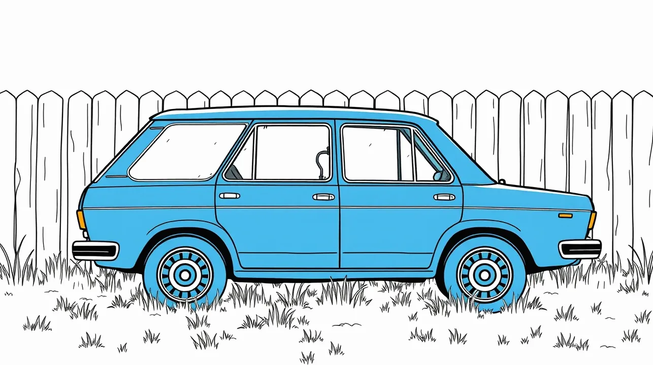 Detail praskliny na čelnom skle automobilu po zásahu odletujúcim kameňom