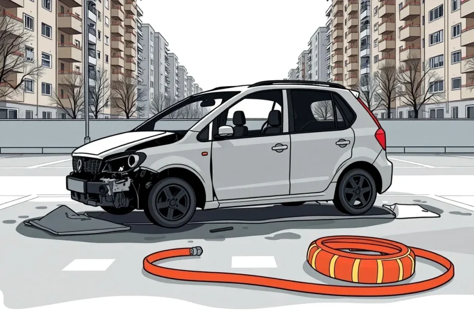 Hasiči zasahujú pri požiari motorového priestoru osobného vozidla