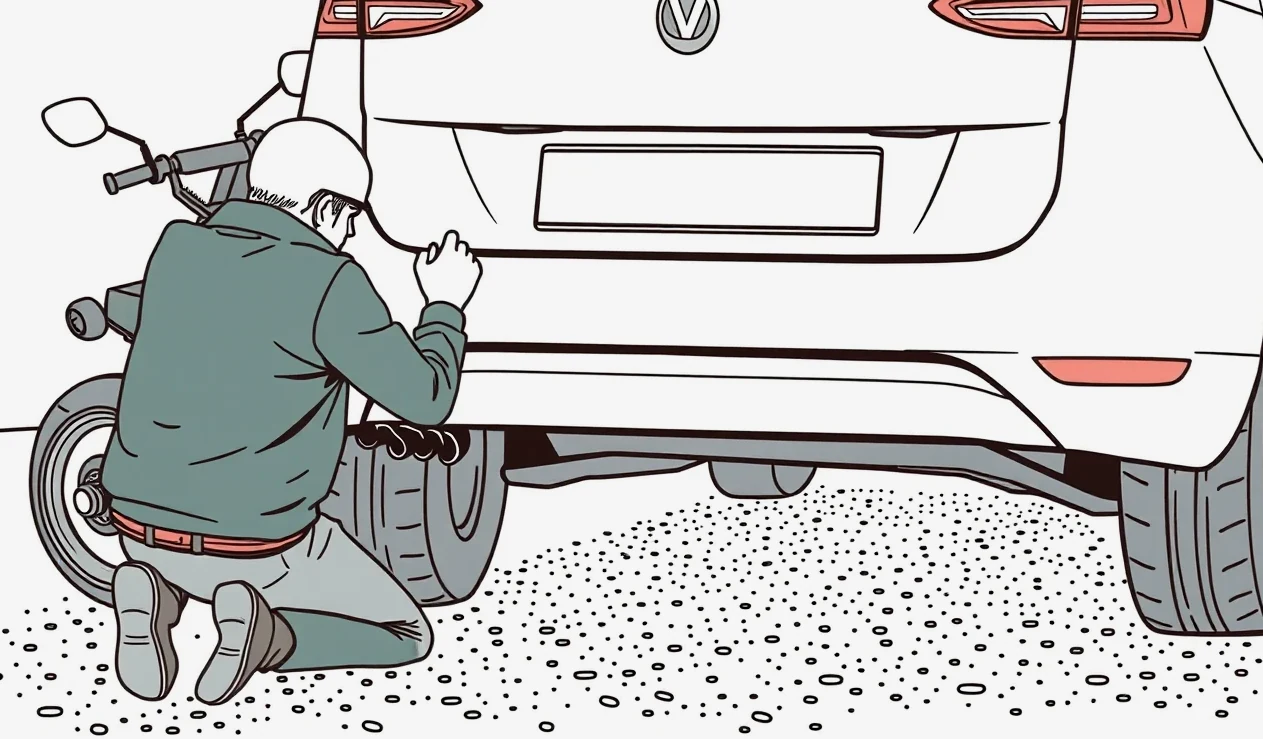 Predávajúci a kupujúci podpisujú kúpnu zmluvu na motorové vozidlo pri odovzdaní kľúčov